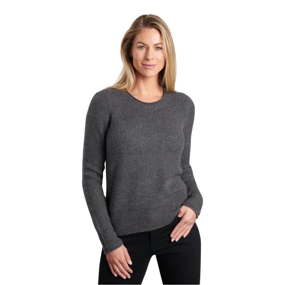 Kuhl Women's Charcoal Crew Neck Sweater